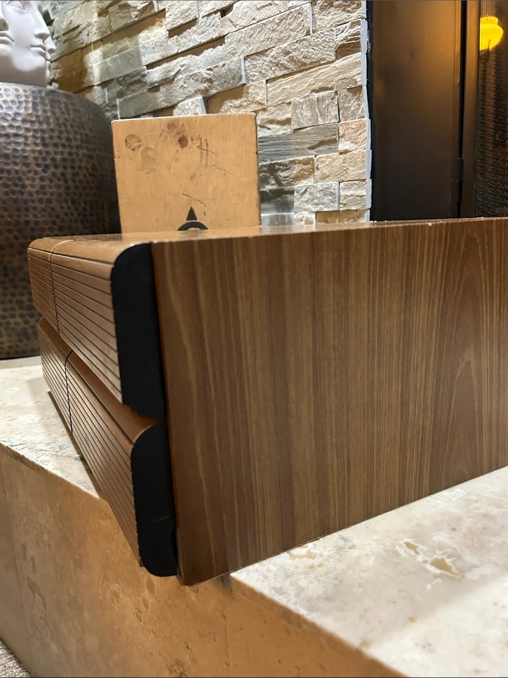 Woodgrain Stackable Storage Box - Brown - Picture 13 of 16